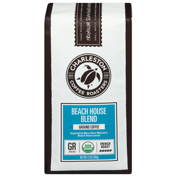 Charleston Coffee Roasters Beach House Blend French Roast Ground Coffee