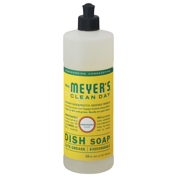 Save on Mrs. Meyer's Clean Day Liquid Dish Soap Honeysuckle Scent Order