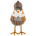 Smart Living Harvest Bird Decor Plaid Hat