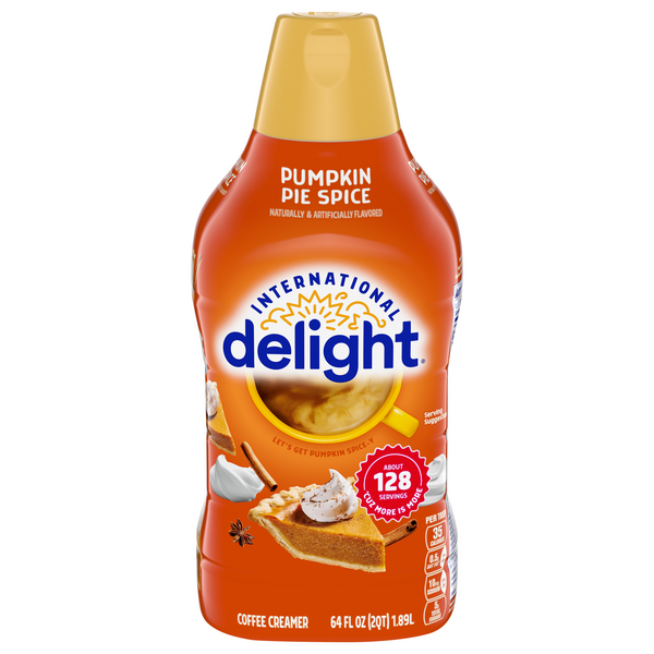 Save on International Delight Flavored Coffee Creamer Pumpkin Pie Spice