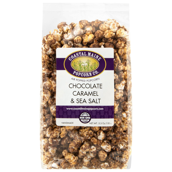 Coastal Maine Popcorn Co. Chocolate Caramel & Sea Salt Air Popped Popcorn