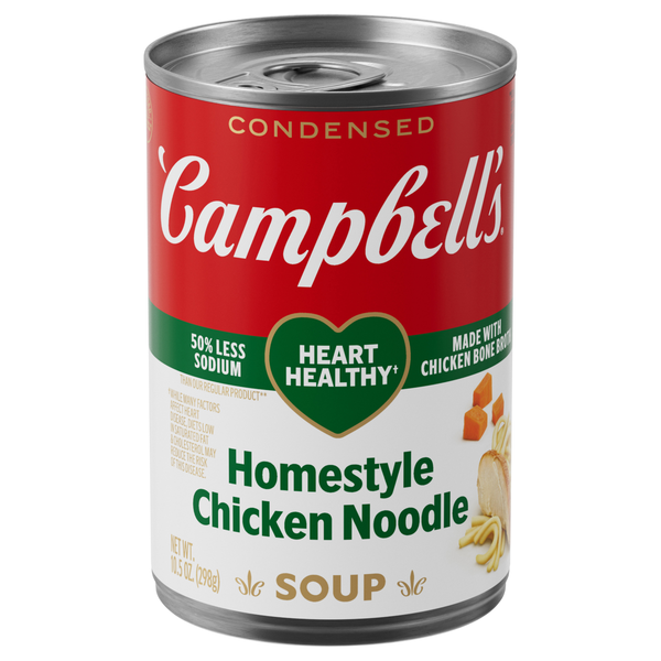 Campbell's Heart Healthy Condensed Homestyle Chicken Noodle Soup