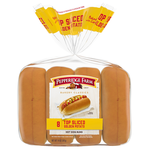 Pepperidge Farm Classics Top Sliced Golden Potato Hot Dog Buns - 8 ct