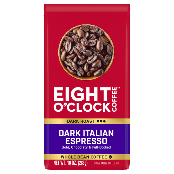 Eight O'Clock Italian Espresso Dark Roast Whole Bean Coffee