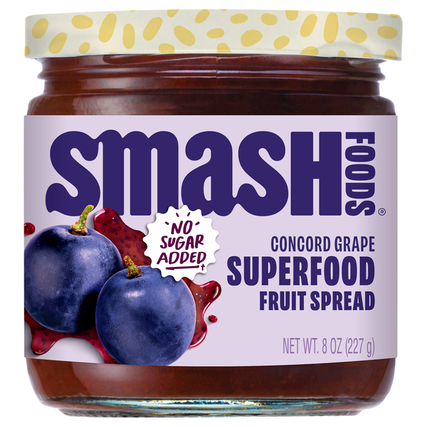 Smash Foods Concord Grape Superfood Fruit Spread