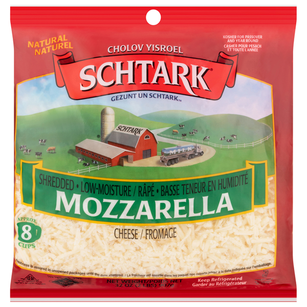 Schtark Kosher Natural Fancy Shredded Mozzarella Cheese