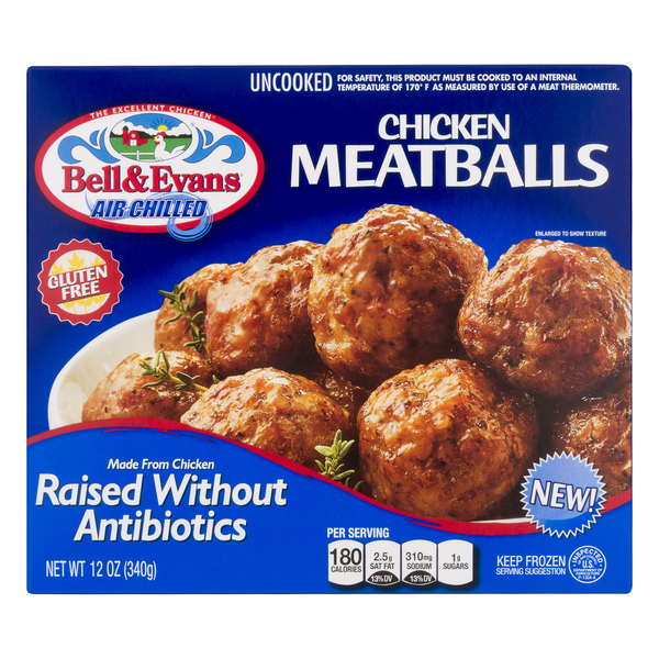 Save on Bell & Evans Air Chilled Chicken Meatballs Gluten Free Order