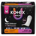 Kotex Night Defense Overnight Maxi Pads No Wings