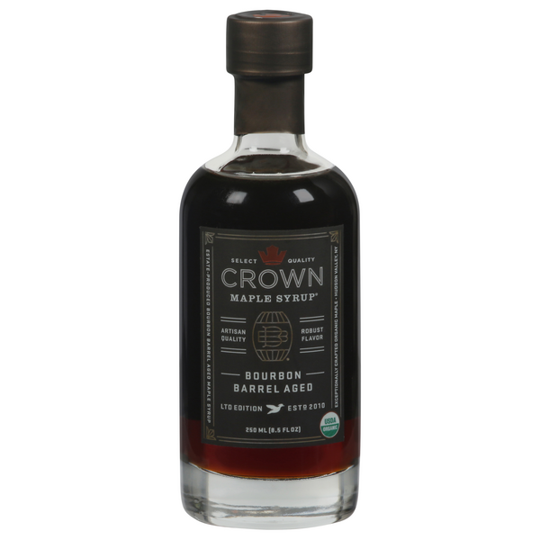 Crown Organic Bourbon Barrel Aged Maple Syrup