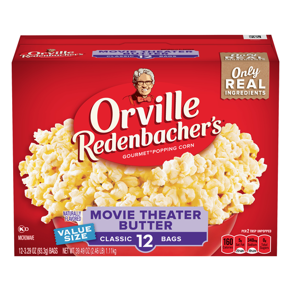 Orville Redenbacher's Movie Theater Butter Classic Bags Microwave Popcorn