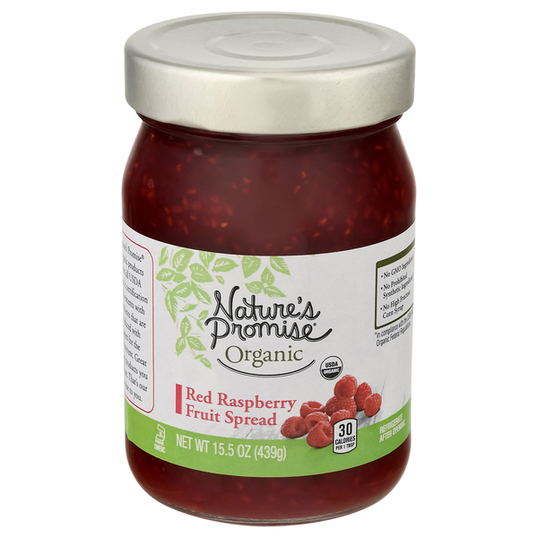Nature's Promise Organic Red Raspberry Fruit Spread