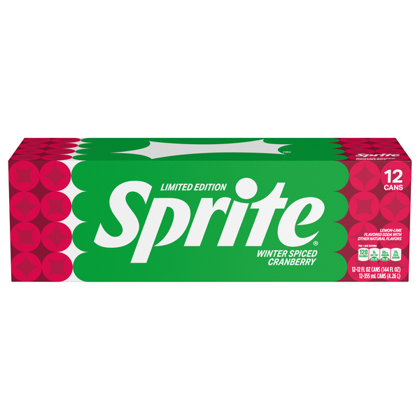Sprite Winter Spiced Cranberry Soda - 12 pk