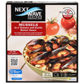 Next Wave Mussels in Tomato & Garlic Butter Sauce Cooked & Frozen