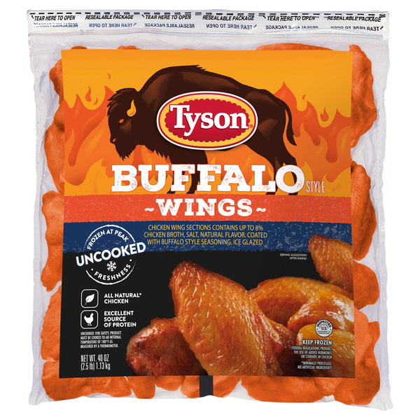 Tyson Buffalo Style Chicken Wings Frozen