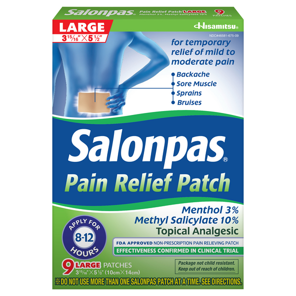 Salonpas Pain Relief Patch Large