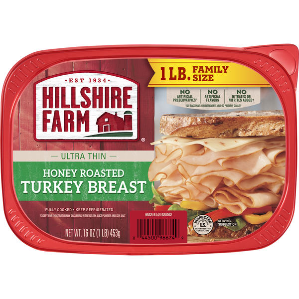 Hillshire Farm Honey Roasted Turkey Breast Ultra Thin Sliced Family Size