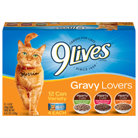 9Lives Gravy Lovers Hearty Cuts Variety Pack Wet Cat Food - 12 ct