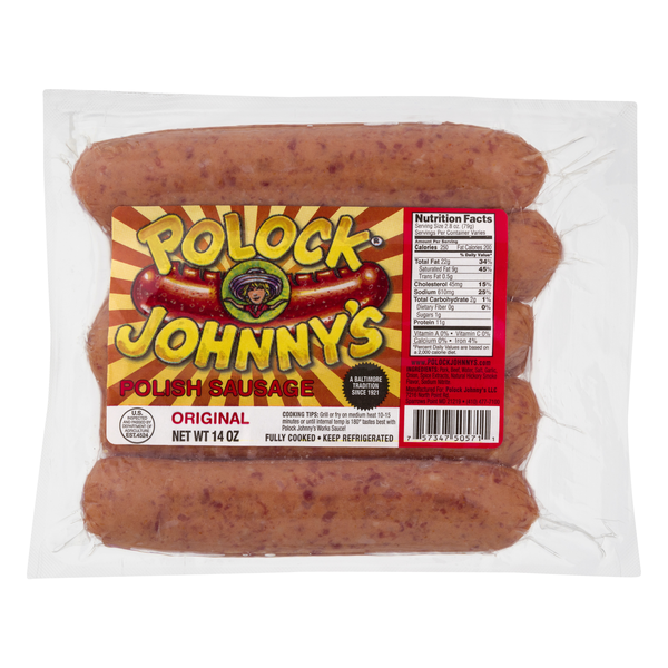 Polock Johnny's Original Polish Sausage - 5 ct