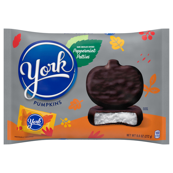 York Dark Chocolate Peppermint Patties Pumpkins Halloween Candy