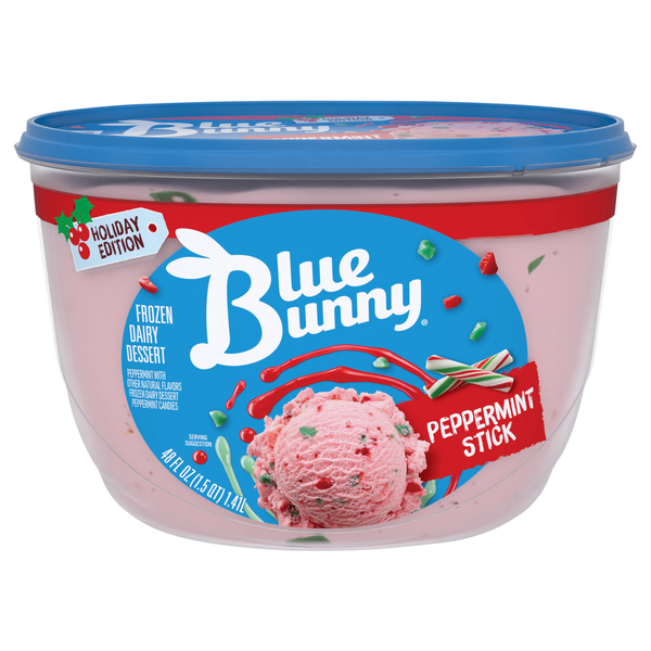 Blue Bunny Peppermint Stick Frozen Dairy Dessert