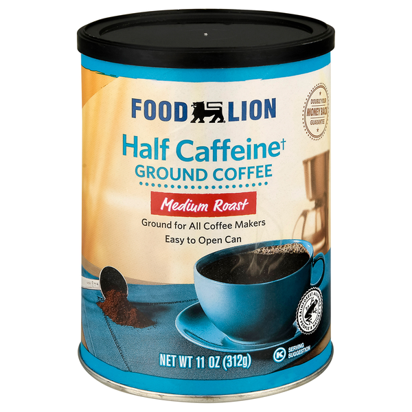 Food Lion Half Caffeine Medium Roast Ground Coffee