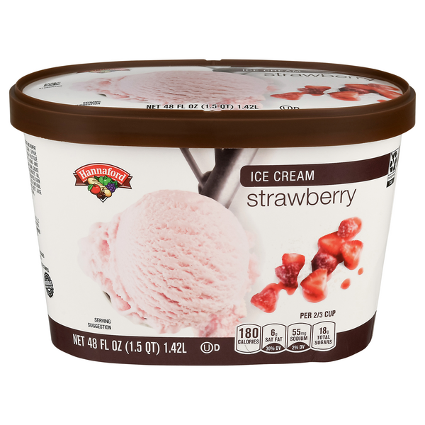 Hannaford Strawberry Ice Cream