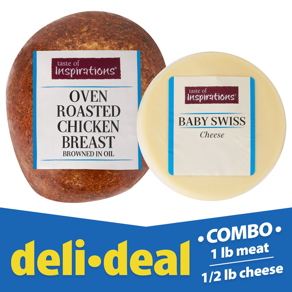 Deli Deal Oven Roasted Chicken & Baby Swiss Cheese