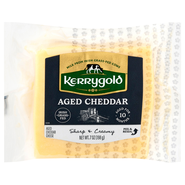 Kerrygold Grass-fed Aged Irish Cheddar Cheese Block