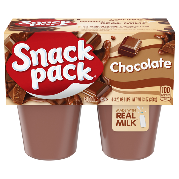 Snack Pack Chocolate Pudding Cups - 4 ct