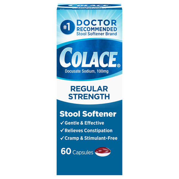 Colace Stool Softener 100 mg Capsules