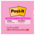 Post-It Super Sticky Notes Pink 3 X 3 Inch 90 Sheets/Pad