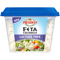 President Lactose Free Feta Cheese Crumbles