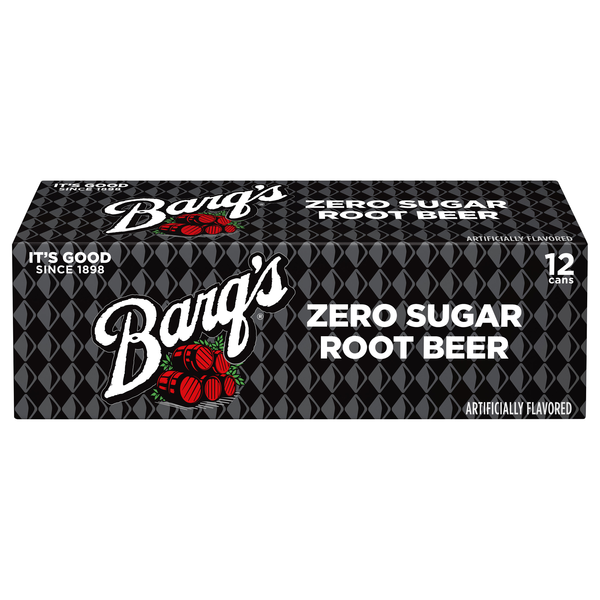 Barq's Zero Sugar Root Beer Soda - 12 pk
