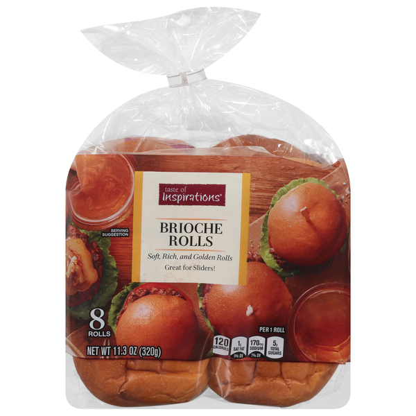 Taste of Inspirations Brioche Slider Rolls - 8 ct