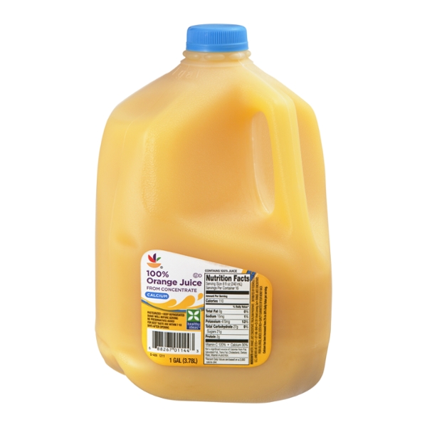 Save on Our Brand 100 Orange Juice Calcium From Concentrate Order