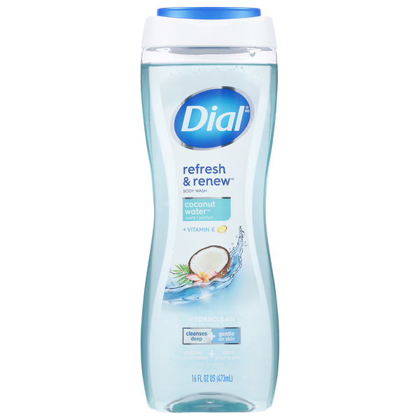 Dial Refresh & Renew Coconut Water + Vitamin E Body Wash