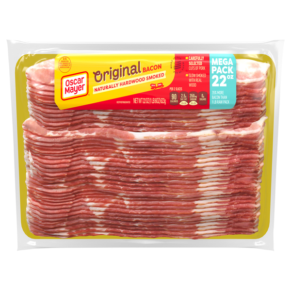 Oscar Mayer Naturally Hardwood Smoked Original Bacon Sliced