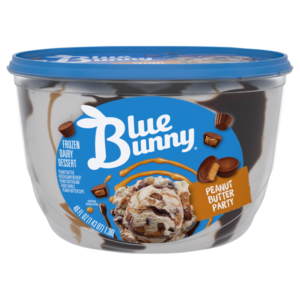 Blue Bunny Peanut Butter Party Frozen Dairy Dessert