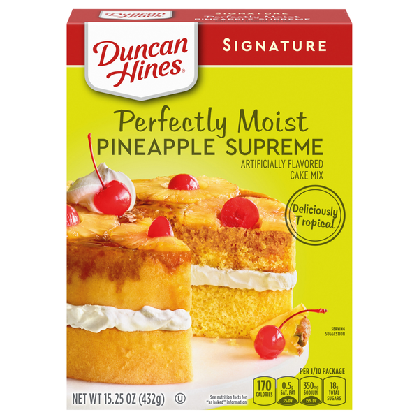 Duncan Hines Signature Perfectly Moist Pineapple Supreme Cake Mix