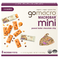 GoMacro Organic Peanut Butter Chocolate Chips Mini MacroBars - 8 ct