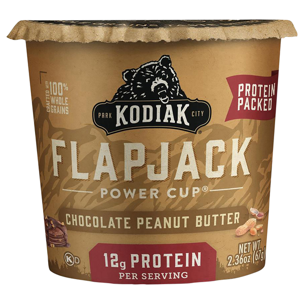 Kodiak Protein Packed Chocolate Peanut Butter Flapjack Power Cup