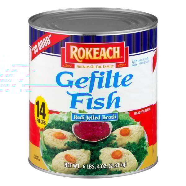 Rokeach Gefilte Fish Ready-Jelled Broth Kosher For Passover