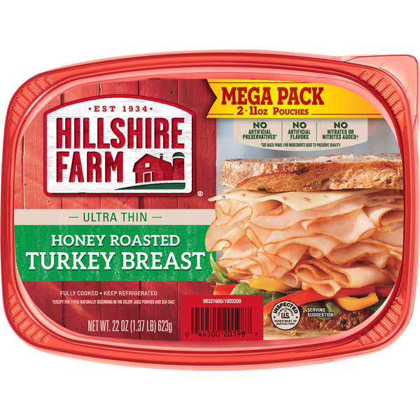Hillshire Farm Honey Roasted Turkey Breast Ultra Thin Sliced Mega Pack