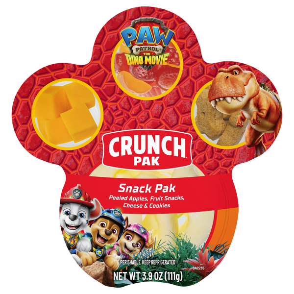 Crunch Pak Snackers Paw Patrol Peeled Apples Cheese Fruit Snacks & Cookies