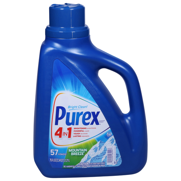 Purex Bright Clean Laundry Detergent – Stain-Fighting Actives, Mart Value Size, Everyday Use