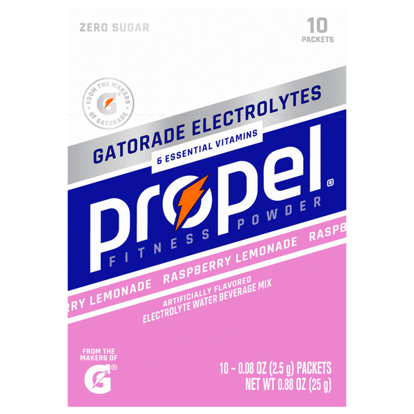 Propel Zero Sugar Raspberry Lemonade Electrolyte Water Beverage Mix 10 ct
