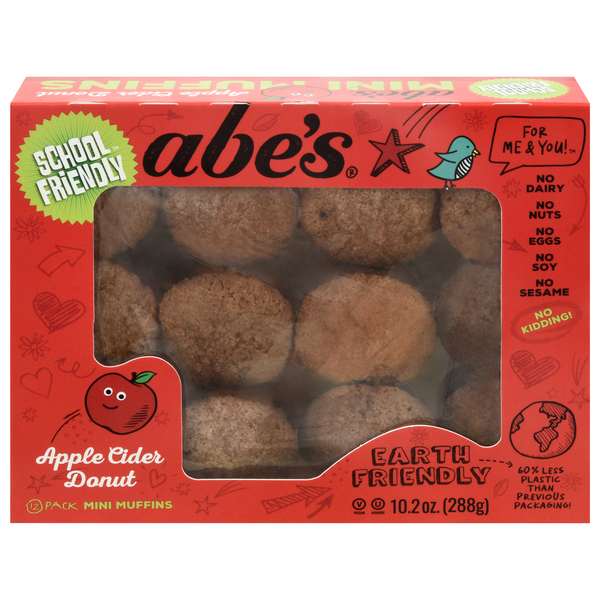 Abe's Vegan Apple Cider Donut Mini Muffins - 12 ct