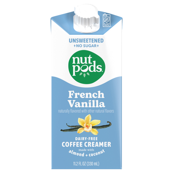 nutpods Dairy Free Unsweetened French Vanilla Almond + Coconut Creamer