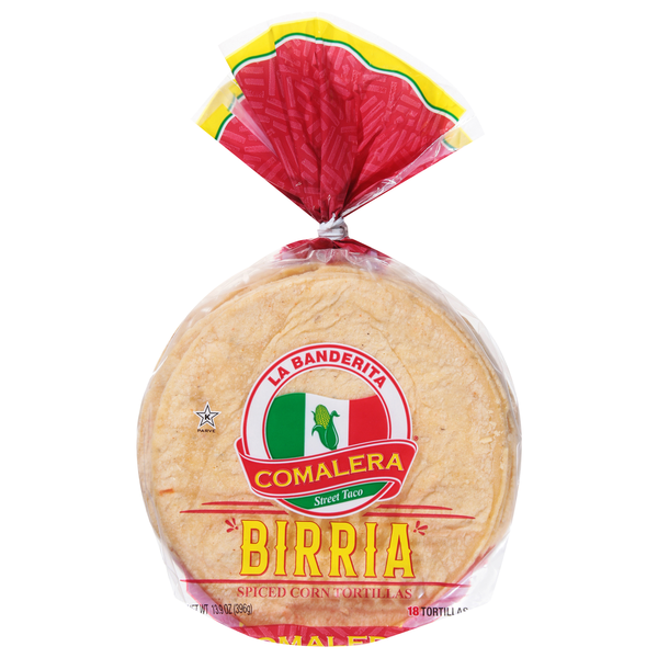 La Banderita Comalera Birria Spiced Corn Tortillas 4.5 Inch - 18 ct