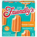 Friendly's Orange Cream Frozen Dairy Dessert Bars - 6 ct